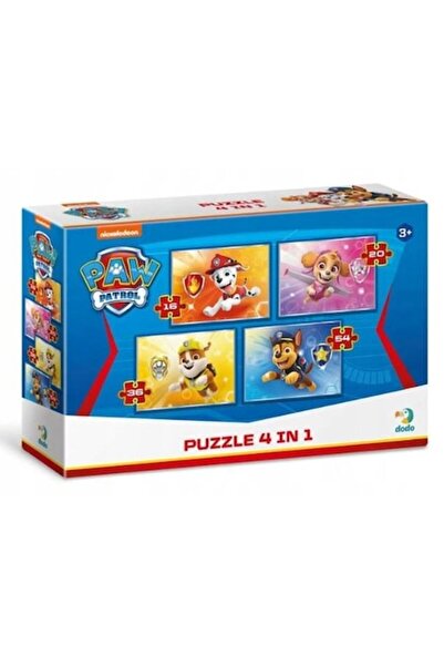 Dodo Puzzle 4 în 1 Patrula Cățelușilor, multicolor