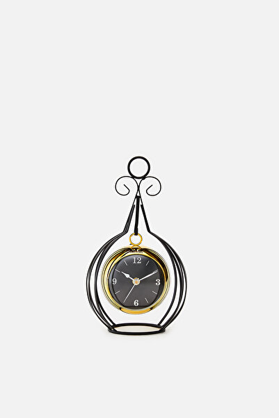 AKSWSUAR Metal Siyah Sallanan Saat