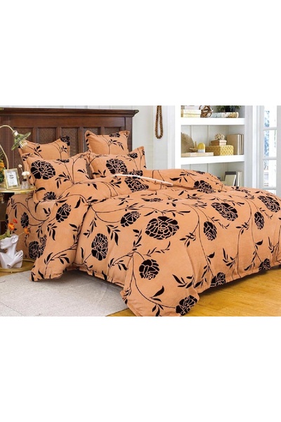 Talis Double Bed Linen with Elastic 180x200 cm, Kraya 6 Pieces, Cocolino