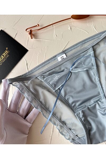 İntive Lingerie Chiloți/Slip-2858 în stil japonez Lucia, cu detaliu din satin și tul pe spate