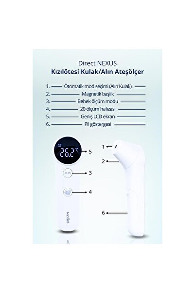 Direct NEXUS Dual Kulak&Alın Ateş Ölçer