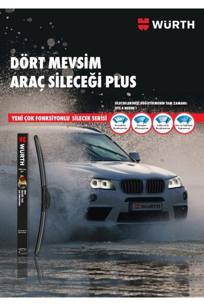 SIEGEN Würth Muz Silecek Takımı Fiat Punto 2009-2012 ile uyumlu