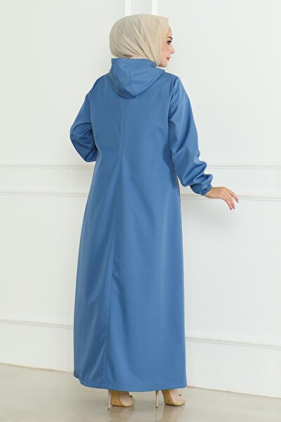 Missvalle Καμπαρντίνα με φερμουάρ μπλε 19217