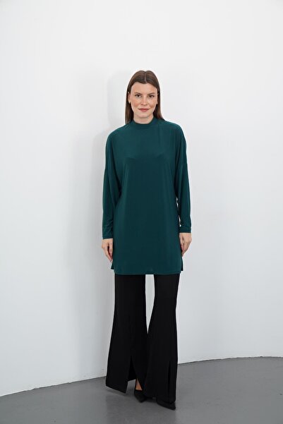 penyebizden Hijab Extra Long Tunic-Emerald Green