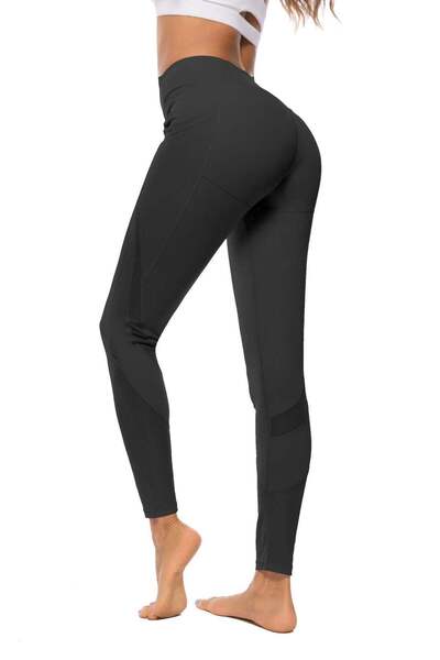 WildFashion High-waisted sports leggings made of Stretch Fabric B637-1