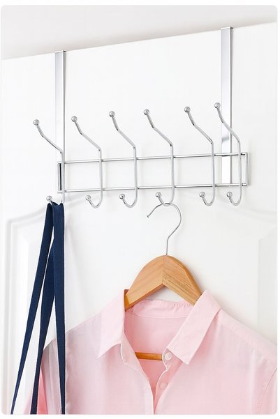 Vip Home Concept Market Ürünleri Chrome Door Back Hanger Dar-1 Adet-12 Hooks American Door Hanger Vip-2 for Doors