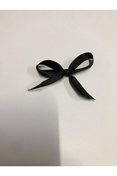 Organizasyon Pazarı Black Premium Bow Satin Ribbon 10mm 50 Pieces Balloon Decoration Gift Ornament Cake Decoration Bundle Dowry