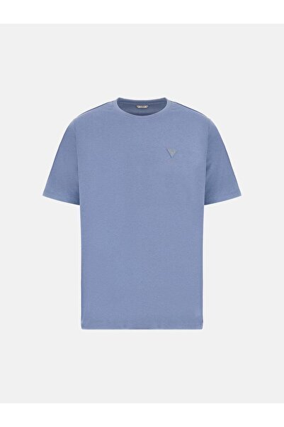 Guess tricou casual cu logo triunghiular