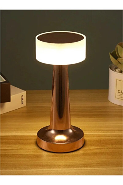 End AKASYA DOKUNMATİK MASA LAMBASI3 IŞIK RENGİ IŞIK KISILIP AÇILABİLİR ŞARJLI