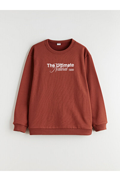 LC Waikiki Boy's Thick Sweatshirt with Crew Neck