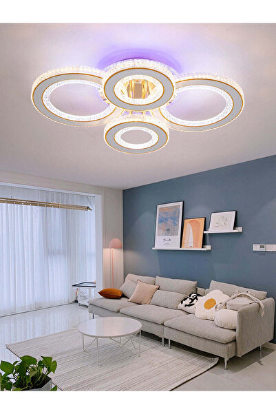 RFAN Candelabru LED, Model G610-2+2RGB, Cu Telecomandă, 3 Tipuri de Lumină, 1...