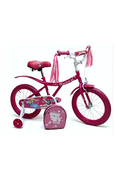 United 20-inch children's bicycle with training wheels - adjustable seat and ...