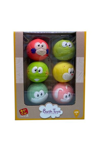 OEM Set 6 jucarii de baie mingi moi animale