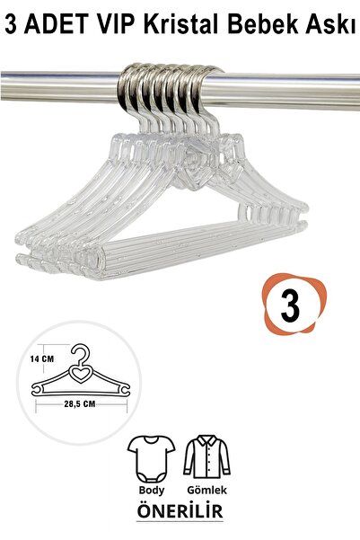 Vip Home Concept Market Ürünleri Umeraș pentru haine pentru bebeluși 3 bucăți...