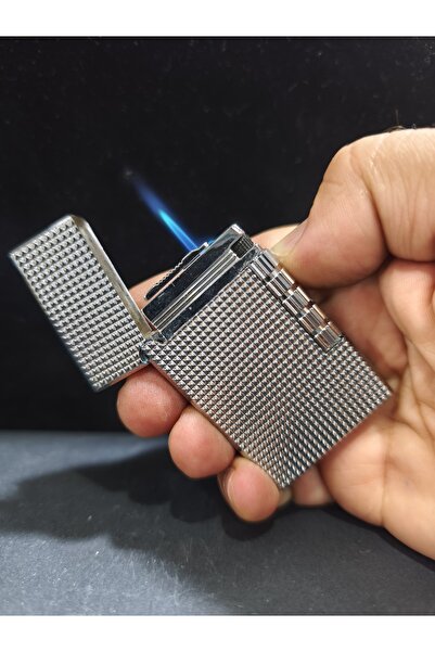 enyatakı Yandan çarklı Dupont modeli ızgaralı pürmüzlü kalın tasarım kaliteli metal tarz çakmak