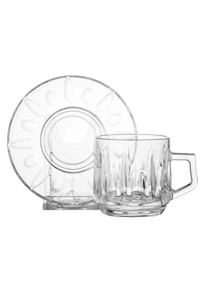 Dania Daily Glass 6-person clear glass tea set with beautiful modern patterns