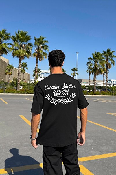 Flaw Wear No Guts No Glory Baskılı Tişört Siyah