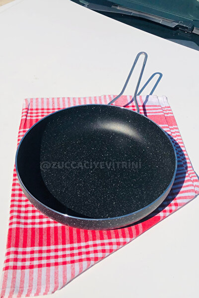 MEŞELER Granite Pan 32 cm Black (Fireproof Non-Stick Granite) 1 Pc