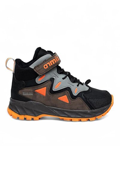 Celira Arx Velcro Brown Orange Non-Slip Sole Boys' Boots