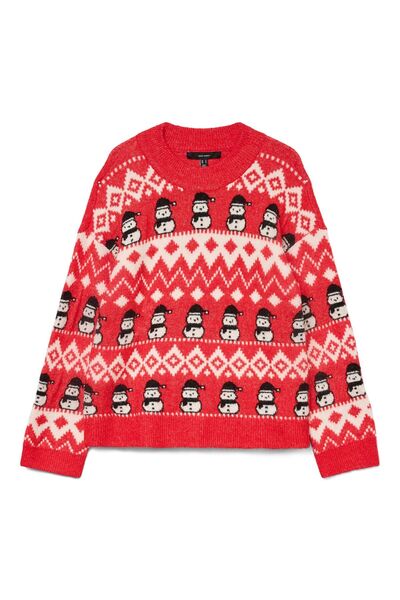 Vero Moda Strickpullover VMFROSTSNOWMAN Strickpullover