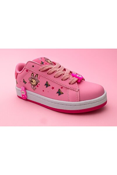 İMVULA Çocuk Ayakkabısı Labubu Desenli Dijital Saat Hediyeli Çocuk Ayakkabı