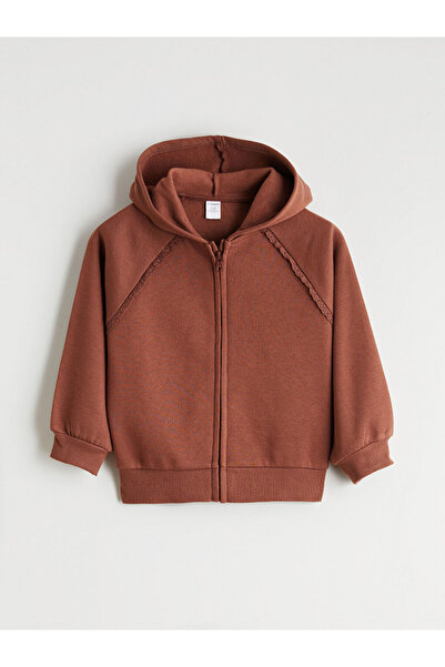 LC Waikiki Create Your Style from Uzg Store | Hooded Girl's Zippered Sweatshirt