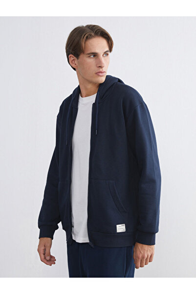 LC Waikiki Hooded Men's Thick Zippered Sweatshirt