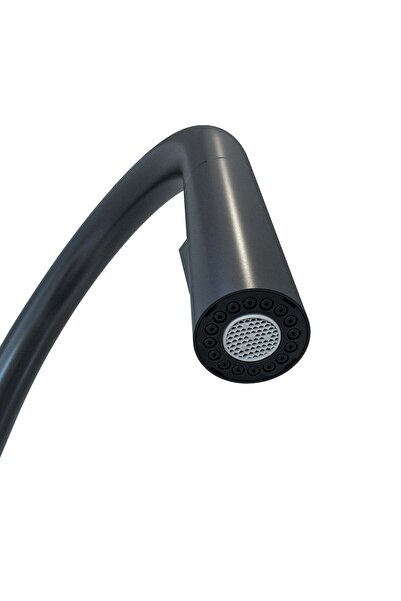 SanDonna Amelia black kitchen faucet with pull-out spray