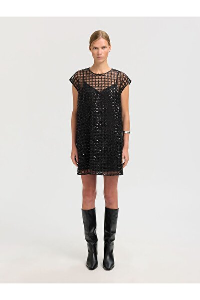 SELECTED Midikleid Pailletten