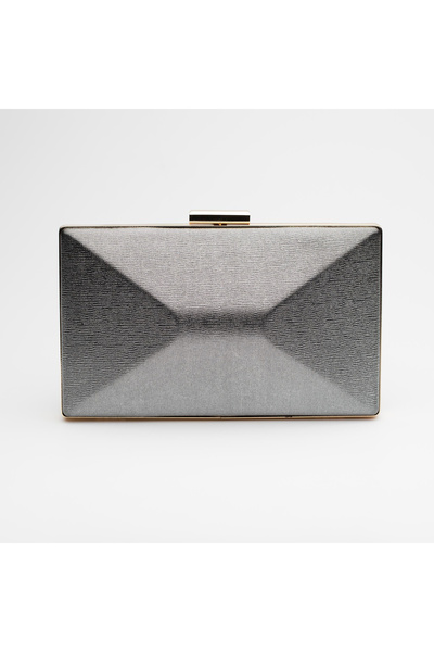 Electra Metallic Grey Clutch Bag-ELCGE0134S