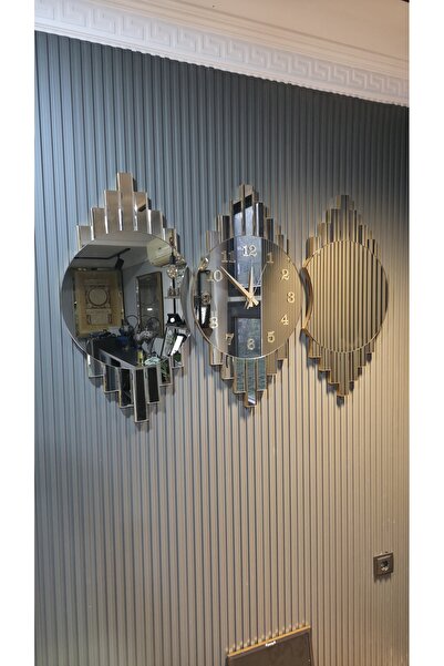 TEKNİK AYNA CAM SANAYİ SKYSTAR BRONZ DUVAR SAATİ 115 X 72