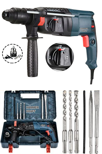 HAMMERKRAFT Alman Hammer4050 Çelik Şanzuman Bakır Sargılı Kırıcı Delici Hliti...