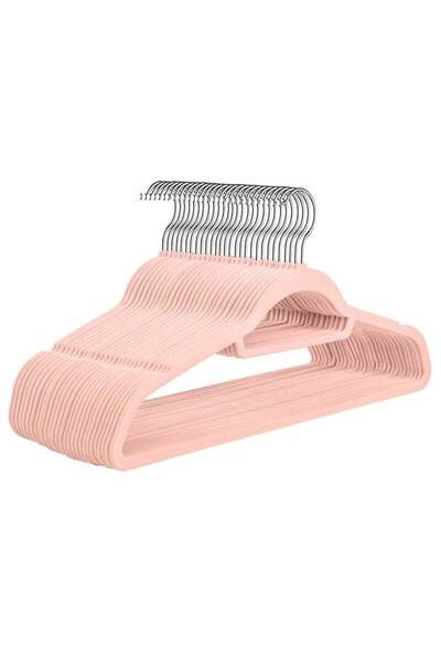 Arabest مجموعة من 30 شماعة مخملية للأطفال بطول 30 سم، شماعات ملابس للأطفال غي...