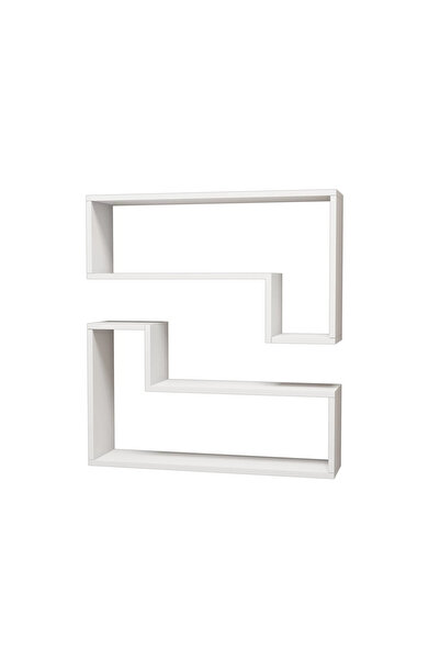 UnicSpot Rafturi de perete Mira în formă de L, 83,6 x 19,5 x 80 cm