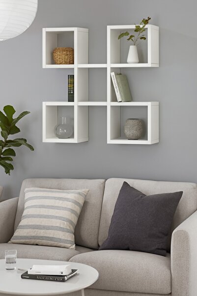 UnicSpot Raft de perete geometric Nora, 67,2 x 19,5 x 67,2 cm