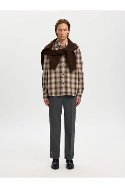 SELECTED Karohemd Baumwollmix