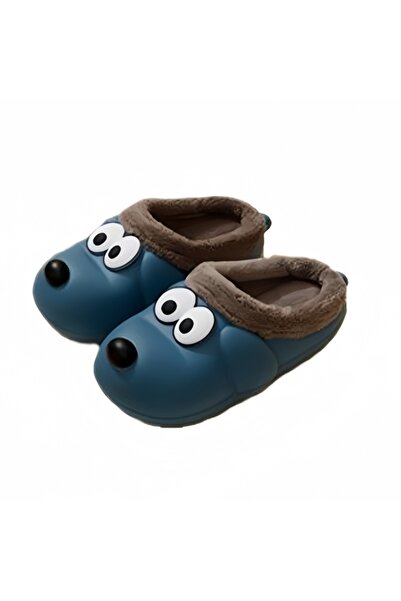OEM Cute and warm slippers for men, waterproof, dog shape, 8158