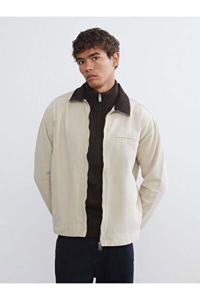 LC Waikiki Rahat Kalıp Gömlek Yaka Erkek Ceket