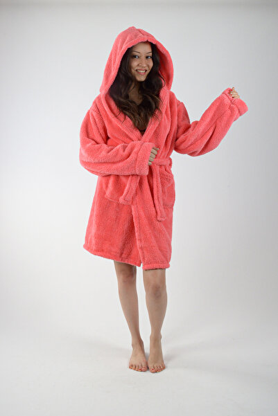 REİNA TEKS Μπουρνούζι με κουκούλα Welsoft, βελούδινο μπουρνούζι 1 τεμαχίου με διπλές τσέπες, Unisex