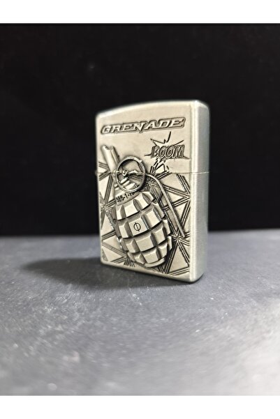 enyatakı El bombası modeli benzinli metal kaliteli tarz çakmak