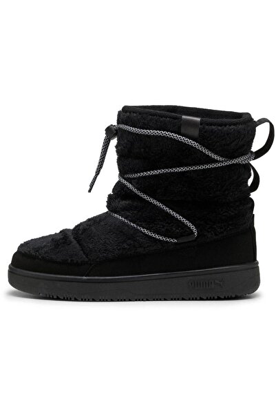 Puma Ghete Snowbae din piele întoarsă, negre, unisex