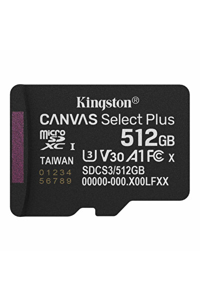 Kingston MicroSDXC Card 512GB Canvas Select Plus, SDCS3/512GBSP