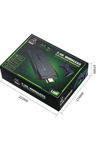 ZERO LAND NRZSNT 2.4g Uyumlu Kablosuz Çift Kol Atari Retro 20000 Oyun (122931) Game Stick