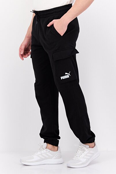 Puma Men Sportswear Fit Brand Logo Outdoor Cargo Pants, Black