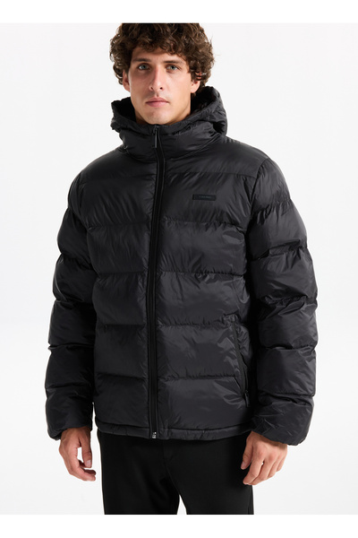 Calvin Klein Jeans Siyah Erkek Mont LV04LC507GUB1 LS MD WT NYLN CHNNLD