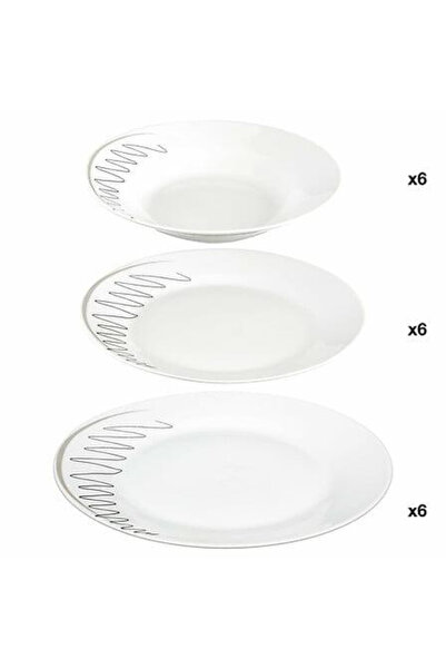 Other Esquisse VESECA 18 piese CERAMICĂ albă