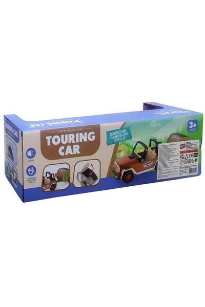 Dlyn Birlik Toy Pull-Along Caravan Sound Safari Car Ss113A-Ss113C
