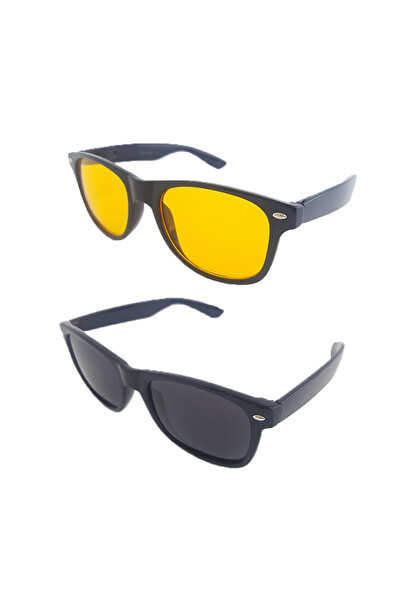 Supersofer Complete package SUPERSOFER® Wayfarer polarized driving glasses DAY+NIGHT and 2 cases included
