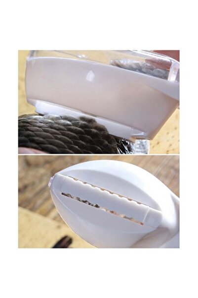 Flippy Manual Fish Scale Remover, Flippy, Fish Shape, Plastic, Pale Pink, 16x6 cm