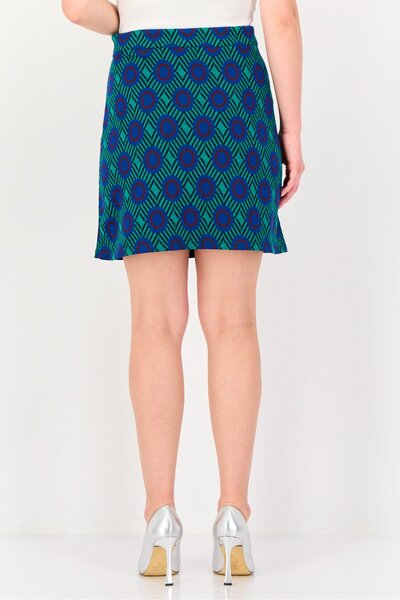 PROMOD Women Allover Print Mini Skirt, Multicolor